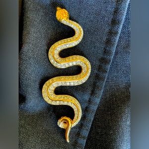 Swarovski crystal studded brooch